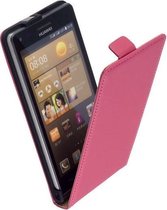 Huawei Ascend G6 Leder Flip Case hoesje Roze