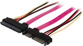 Interne Stroomkabel SATA 22-Pins Male - SATA 22-Pins Female 0.50 m