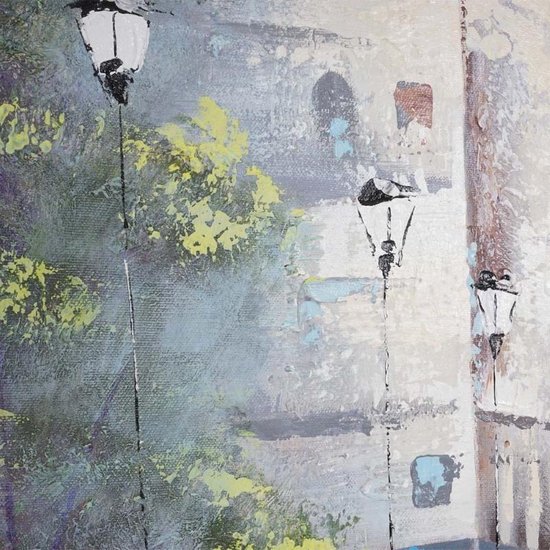 Peinture à l'huile Village à la main