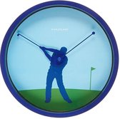 Kikkerland Golfer 20 cm klok