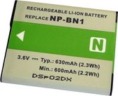 Dörr NP-BN1 Lithium-Ion 630mAh 3.6V oplaadbare batterij/accu