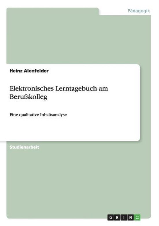 Elektronisches Lerntagebuch am Berufskolleg - cover