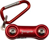 Keygear Karabijnhaak Met Cool Tool 8 Cm Rood