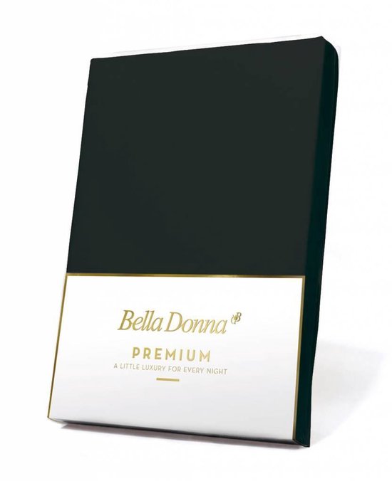 Bella Donna Premium Jersey Hoeslaken - Zwart