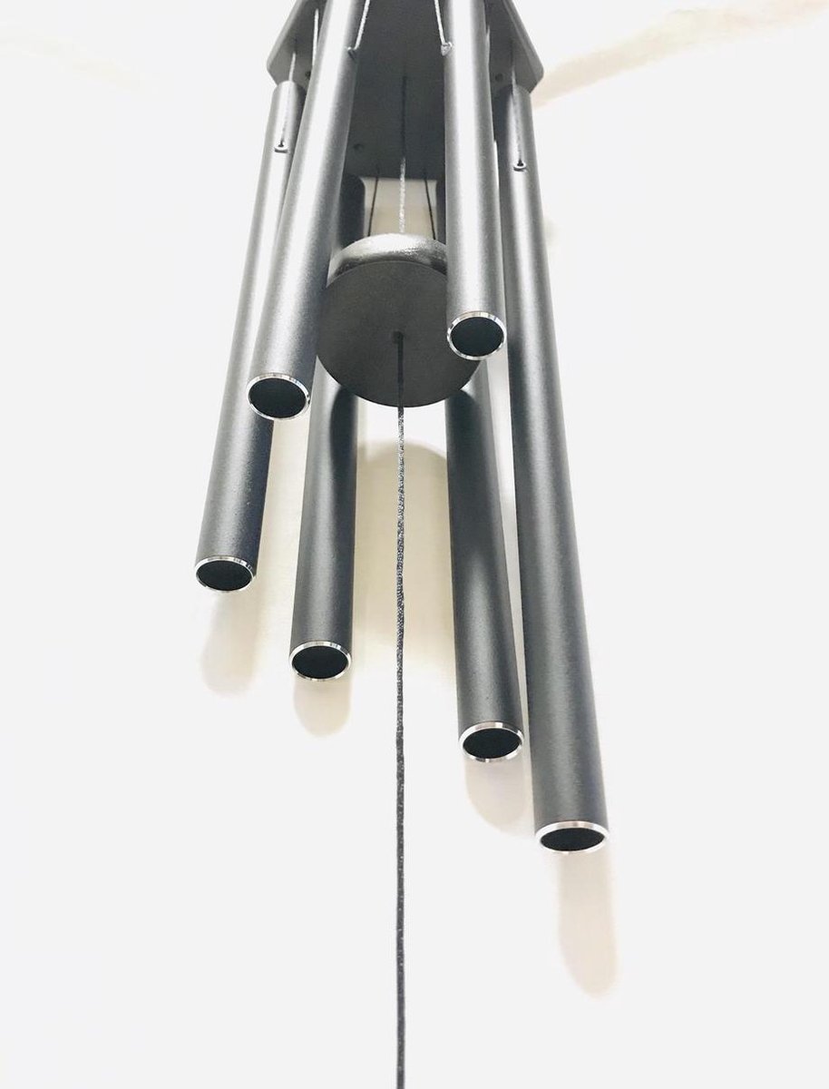 Orgue à vent - Carillon à vent musical accordé en musique Bois massif avec  6 tubes en