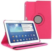 H.K. Draaibaar/Boekhoesje hoesje roze geschikt voor Samsung Galaxy tab A 2016 10.1 inch T580 + styles pen en glasfolie