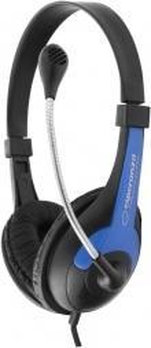 Esperanza EH158B hoofdtelefoon/headset Hoofdband Zwart, Blauw