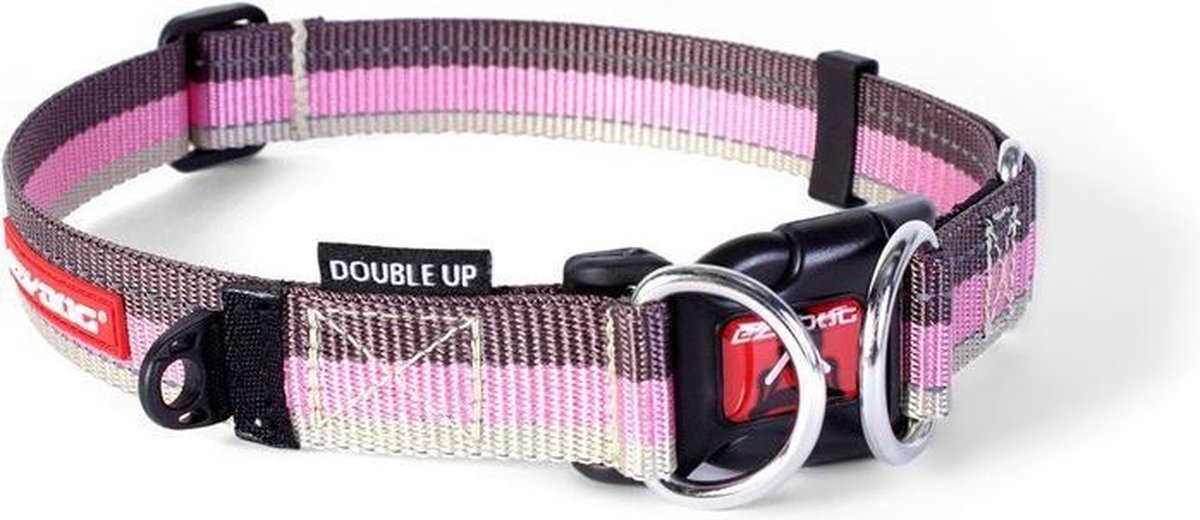 Halsband hond EZYDOG Double Up, EZ014.01.02, Candy, Maat XL (nekomtrek 51-80 cm)