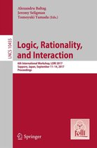 Lecture Notes in Computer Science 10455 - Logic, Rationality, and Interaction