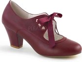 Pin Up Couture Pumps -39 Shoes- WIGGLE-32 US 9 Bordeaux rood