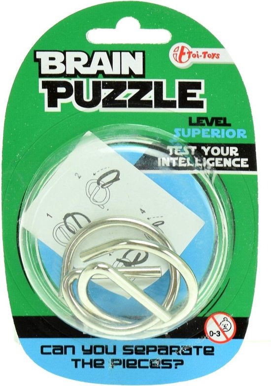 Afbeelding van het spel Toi-toys Hersenkraker Brain Puzzle Superior Zilver