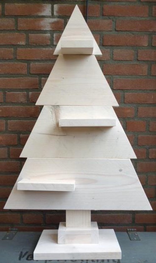 directory Brullen wacht houten kerstboom wit steigerhout 90cm | bol.com
