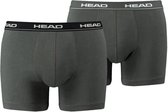 Head Heren Boxershort 2-pak- Donkergrijs - S