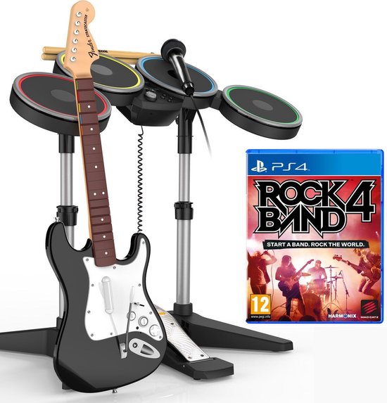 Rock Band 4 Band in a Box (Drum + Guitar + Microphone + Game) - PS4 | Games  | bol