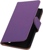 Bookstyle Wallet Case Hoesje Geschikt voor Huawei Ascend Y625 Paars