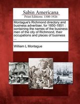 Montague's Richmond Directory and Business Advertiser, for 1850-1851