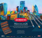 Derwent procolour 48st. in houten kist