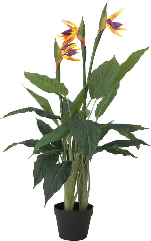 EUROPALMS Paradijsvogelplant - Kunstplant - 90cm - kunstbloemen voor binnen