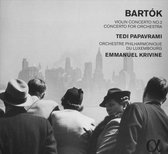 Tedi Papavrami, Orchestre Philharmonique Du Luxembourg, Emmanuel Krivine - Bartók: Violin Concerto No.2/Concerto For Orchestra (CD)