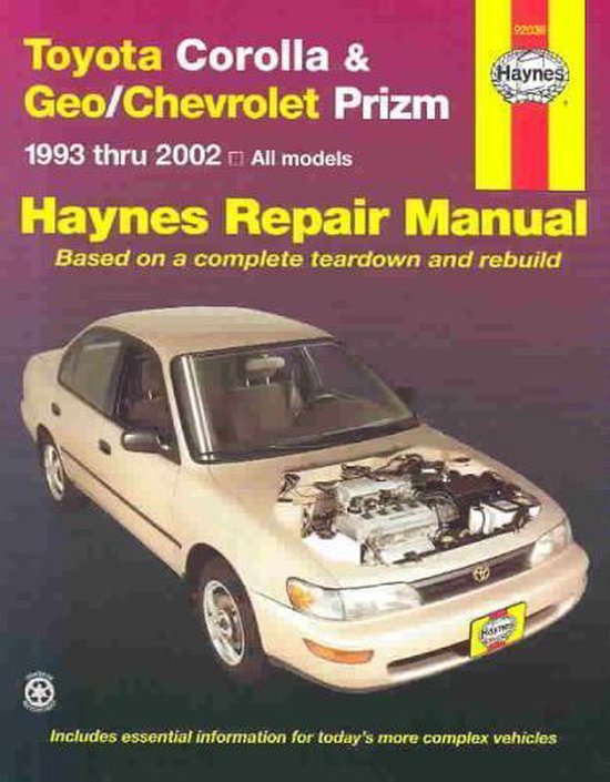 Toyota Corolla and Geo/Chev Prizm Auto Repair Manual 93-02