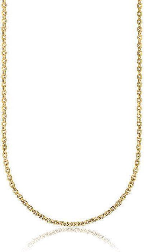 Montebello Ketting Anker - 925 Zilver Verguld - 1mm - 45cm