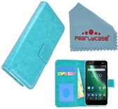 Pearlycase® Turquoise Fashion Wallet Bookcase Hoesje voor Nokia 2