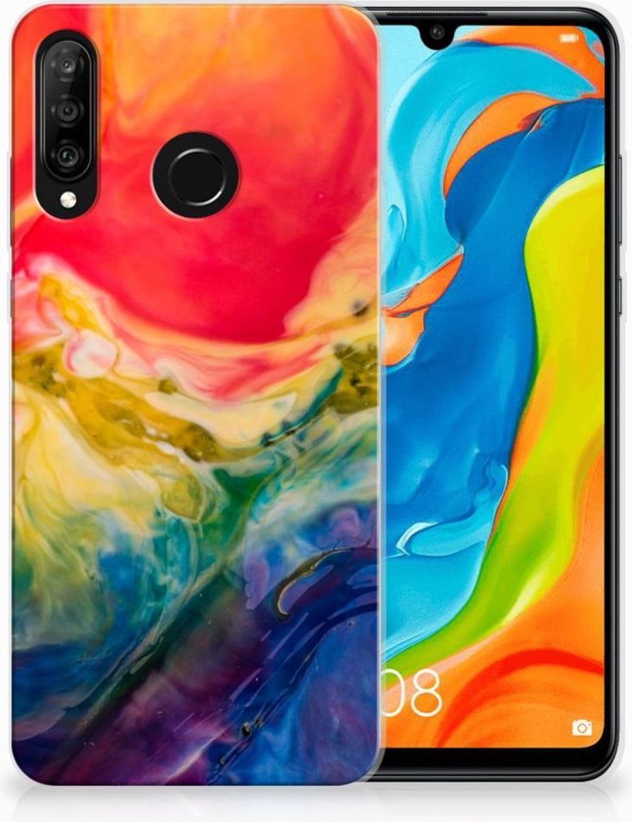 Hoesje maken Huawei P30 Lite Watercolor Dark