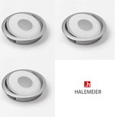 Halemeier Swing Led set 3. Aluminium look