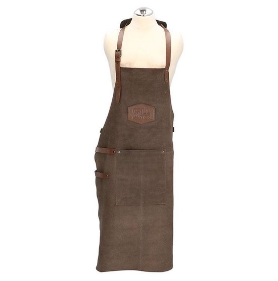 | Old West BBQ Schort Barbecue Schort Leer Bruin Old West Barbecue schort leer BBQ Schort Leder