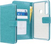 Samsung Galaxy A9 2018 Bookcase hoesje - CaseBoutique - Effen Turquoise - Kunstleer