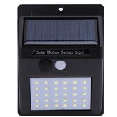 Solar LED Buitenlampje met sensor/bewegingsmelder - Zwart 30 leds