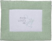 Anel Pooh Fresh Mint - Boxkleed badstof - 80x100 cm - Wit/Mintgroen