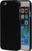 Zwart Slang Hardcase Backcover Apple iPhone 6/6S Hoesje