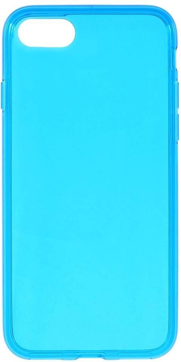 TPU Softcase iPhone 7/8/SE 2020 - Blauw Transparant