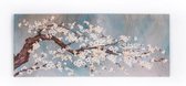 Art for the Home - Canvas Schilderij - Orchidee - Blauw - 100x40 cm