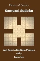 Master of Puzzles - Samurai Sudoku 200 Easy to Medium Vol. 5