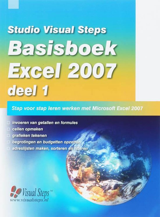 Cover van het boek 'Basisboek Excel 2007 / 1' van Studio Visual Steps