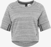 adidas W S2S Q2 Ss Top Dames Shirt - White Melange/Grey Six - Maat XL