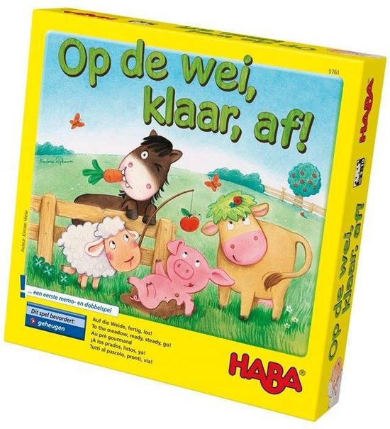 Haba Spel Spelletjes vanaf 3 jaar Op de wei, klaar af! | Games | bol.com