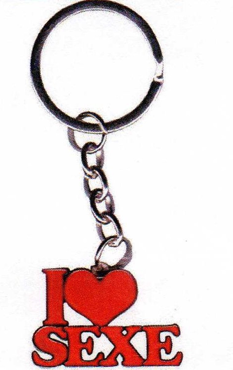 sleutelhanger I love le sexe