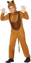 Dierenpak leeuw onesie verkleedset/kostuum voor kinderen - carnavalskleding - voordelig geprijsd 128 (7-9 jaar)
