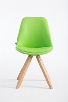 CLP Laval Bezoekersstoel - Vierkant - Kunstleer natura groen