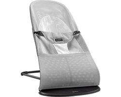 BabyBjörn Wipstoel Balance Soft - Mesh - Zilver-Wit - Ergonomisch - Verstelbaar - Inklapbaar