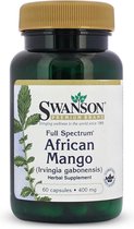 Swanson - Full Spectrum African Mango - Afrikaanse mango (Irvingia gabonensis) - 400mg - 60 Capsules