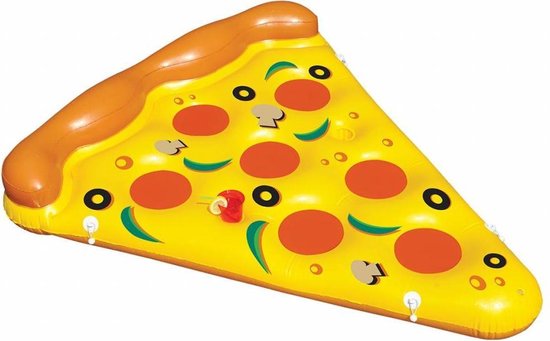 Grote opblaasbare pizza punt zwemband - |