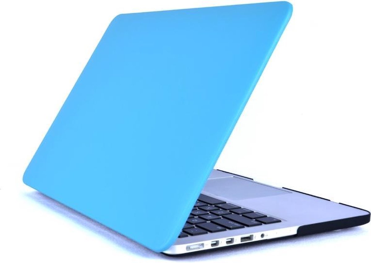 Macbook Case voor MacBook Pro Retina 13 inch 2014 / 2015 - Laptoptas - PU Hard Cover - Licht Blauw