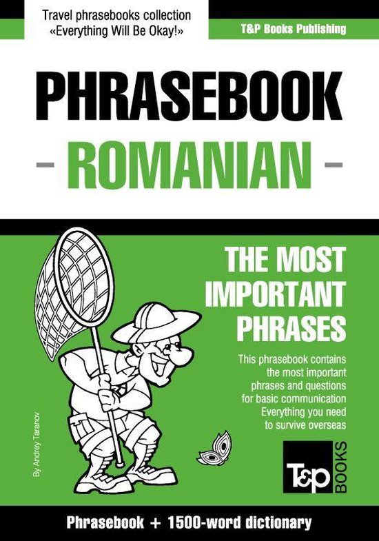 English-Romanian phrasebook and 1500-word dictionary - cover