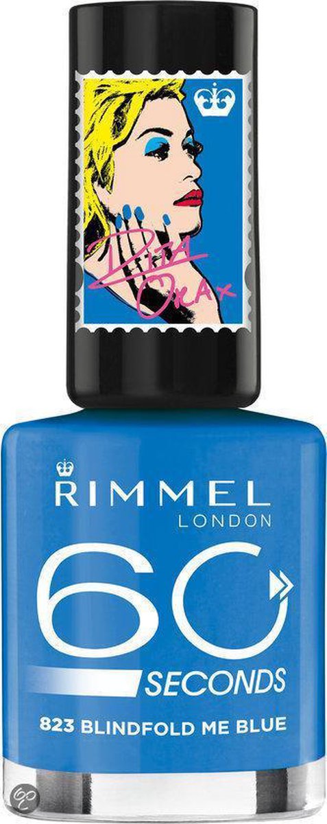 Goedkoopste Rimmel London 60 seconds RO collectie Nagellak - 823 Blindfold Me Blue