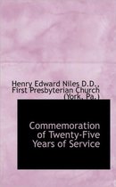 Commemoration of Twenty-Five Years of Service