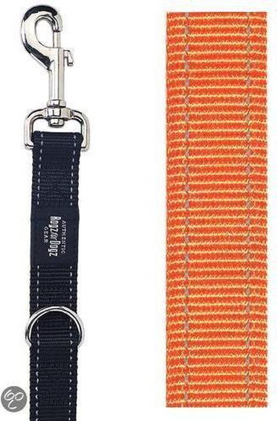 Rogz For Dogs Lumberjack Multipurpose Hondenriem - Oranje - 25 mm x 1.6 mtr